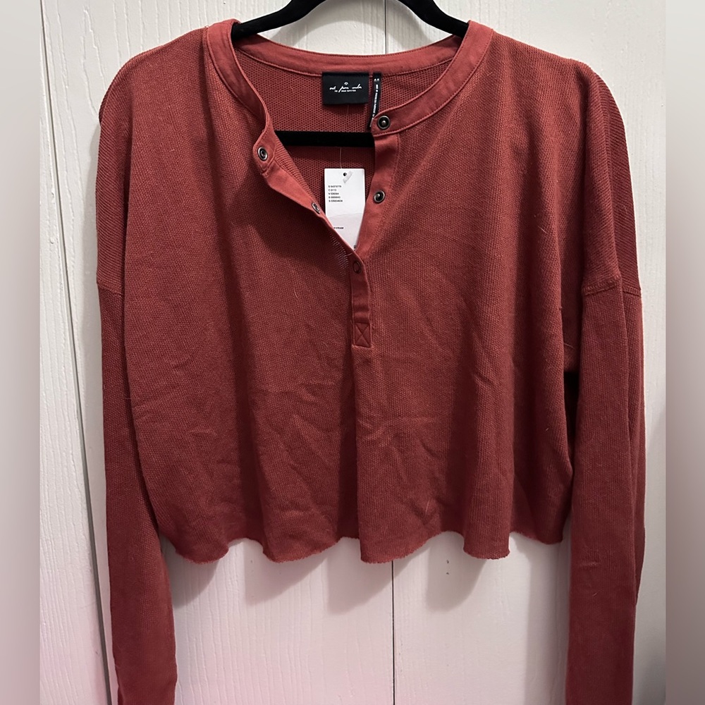 Urban Outfitters Out From Under Rust Henley top